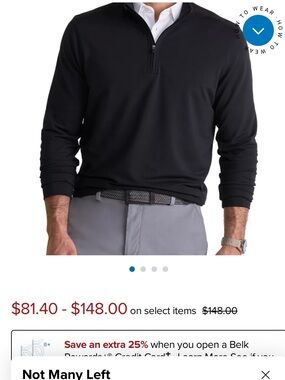 Vineyard Vines Black Performance Quarter-Zip Pullover